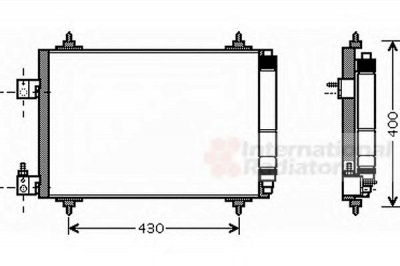 VAN WEZEL 40005286 -  Конденсатор, кондиционер